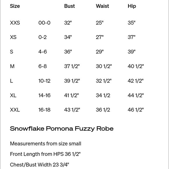 NWT Splendid Snowflake Ponoma Fuzzy Robe Size XL - Picture 5 of 10